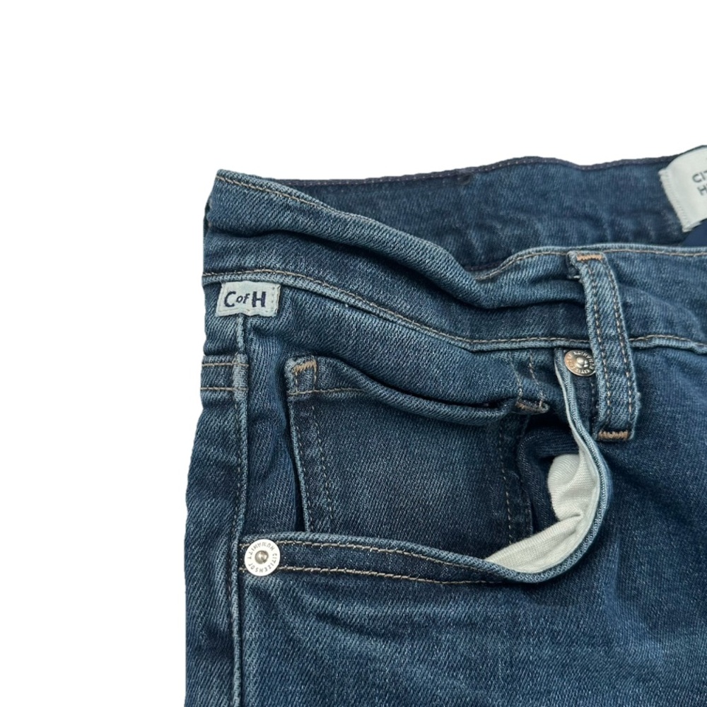 Citizens of Humanity Isola Cropped Jeans Medium Wash‎ Raw Hem Women’s Size 28 - Picture 9 of 12